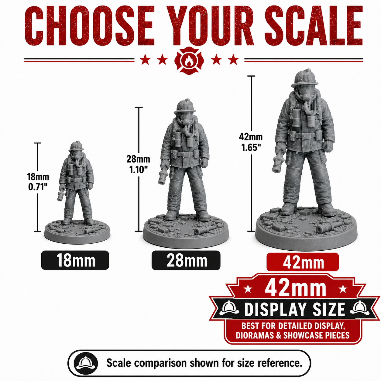 Firefighter Figures — 42mm